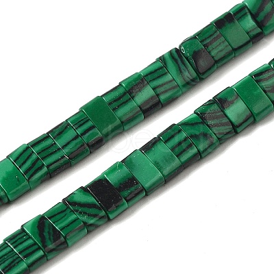 Synthetic Malachite Beads Strands G-Z045-A18-01-1