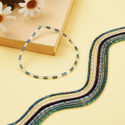 7 Strands 7 Style Electroplate Glass Beads Strands EGLA-YW0001-24-1