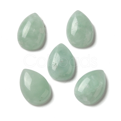 Natural Glass Cabochons G-N343-09-1