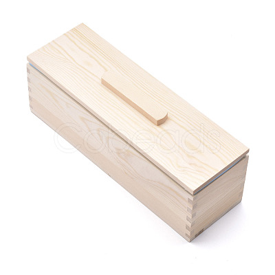 Rectangular Pine Wood Soap Molds Sets DIY-F057-03A-1