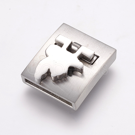 304 Stainless Steel Magnetic Clasps STAS-E144-171P-1