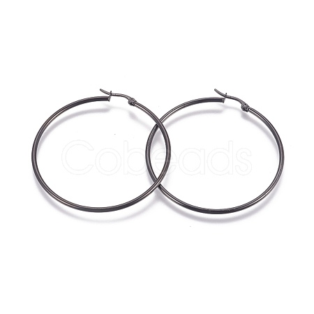 304 Stainless Steel Big Hoop EarRing Shapes EJEW-L222-11D-1