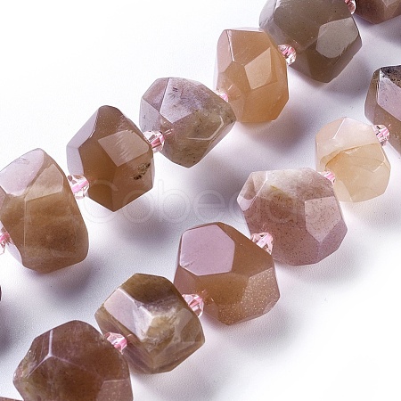 Natural Sunstone Beads Strands G-F653-14-1