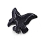 Carved Natural Obsidian Pendants, Eagle, 40x40x8mm