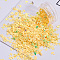 Shining Nail Art Glitter, Manicure Sequins, DIY Sparkly Paillette Tips Nail, Umbrella, Yellow, 5x4x0.3mm, 1g/box