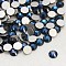 Glass Flat Back Rhinestone, Grade A, Back Plated, Faceted, Half Round, Montana, SS6, 1.9~2mm, 1440pcs/bag