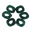 Acrylic Linking Rings, Quick Link Connectors, For Jewelry Chains Making, Imitation Gemstone Style, Dark Green, 51.5x45x3.5mm, Hole: 23x16mm, about: 78pcs/500g