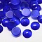 Cat Eye Cabochons, Half Round, Blue, 5x2mm