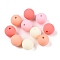 Rubberized Style Imitated Silicone Acrylic Beads, Round, Mixed Color, 11.5x11mm, Hole: 1.8mm