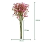 Plastic Imitation Babysbreath, Artificial Flower Bouquets, for Wedding Bouquet Floral Arrangement Table Decoration, Hot Pink, 320mm