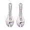 Non-Tarnish 304 Stainless Steel Pendants, Wrench, Stainless Steel Color, 46.5x14.5x2.5mm, Hole: 4mm