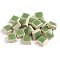 Square Shape Porcelain Mosaic Tiles, for DIY Mosaic Art Crafts, Picture Frames and More, Olive Drab, 10x10mm, about 205pcs/set