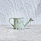 Alloy Watering Can Mini Model, Micro Landscape Dollhouse Accessories, Pretending Prop Decorations, Aquamarine, 45x20mm