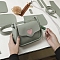 DIY Imitation Leather Heart Crossbody Lady Bag Making Kits, Handmade Shoulder Bags Sets for Beginners, Dark Sea Green, Finish Product: 130x190x70mm