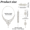 GOMAKERER Crystal Rhinestone Wedding Jewelry Set SJEW-GO0001-02-2