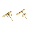 304 Stainless Steel Ring Stud Earrings for Woman EJEW-WH0270-51G-2