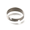 Adjustable 304 Surgical Stainless Steel Cuff Ring Settings STAS-F311-21P-02-3