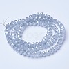 Electroplate Glass Beads Strands EGLA-A034-J6mm-A-3
