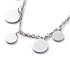 Non-Tarnish 304 Stainless Steel Pendant Necklace NJEW-G334-08P-2