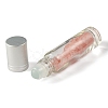 Natural Rose Quartz Chip Bead Roller Ball Bottles AJEW-H101-01G-2