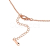 Rose Gold Plated Tin Alloy Rolo Chain Necklaces NJEW-BB10184-18RG-2