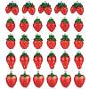 25Pcs 5 Sizes Resin Strawberry Pendants RESI-ZZ0001-06-3
