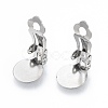 Non-Tarnish 304 Stainless Steel Clip-on Earring Findings STAS-N092-168P-2