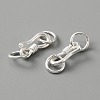 925 Sterling Silver S-Hook Clasps FIND-WH0114-71A-2