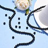 Synthetic Black Stone Beads Strands G-G508-6MM-5