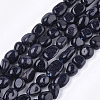 Synthetic Blue Goldstone Beads Strands X-G-T105-37B-1