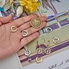 8Pcs 2 Colors Brass Huggie Hoop Earring Findings KK-SZ0005-36-3