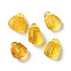 Natural Baltic Amber Basket Charms G-NH0001-04-1