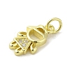 Brass Micro Pave Cubic Zirconia Pendants KK-M283-18A-01-2