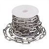 304 Stainless Steel Paperclip Chains CHS-YS0001-01P-3
