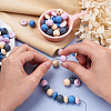 80 Pcs 8 Styles Food Grade Eco-Friendly Silicone Beads SIL-TA0001-02-5