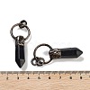 Natural Obsidian Faceted Pointed Bullet Pendants G-A221-03C-3