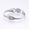 304 Stainless Steel Bangles BJEW-P222-21-4