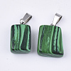 Synthetic Malachite Pendants G-Q996-05-2