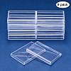 Transparent Plastic Bead Containers CON-BC0004-58-2