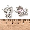 Rack Plating Alloy Rhinestone Pendants PALLOY-P303-09P-3