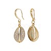 Brass Micro Pave Cubic Zirconia Pendant Necklaces and Dangle Earrings Jewelry Sets SJEW-JS01011-7