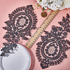 Polyester Embroidery Flower Lace Appliques DIY-WH0409-61-3