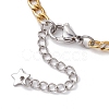 304 Stainless Steel Figaro Chain Bracelet Makings AJEW-JB01284-4