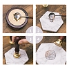 Brass Wax Seal Stamp AJEW-CP0002-21-40-8