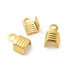 304 Stainless Steel Folding Crimp Ends X-STAS-P319-02G-3