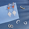 Unicraftale 12Pcs 3 Colors 304 Stainless Steel Huggie Hoop Earrings Findings STAS-UN0023-05-3
