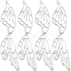 SUNNYCLUE 12Pcs 2 Style 201 Stainless Steel Pendants STAS-SC0006-46-1