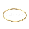 Ion Plating(IP) 304 Stainless Steel Round Ring Bangles for Women Men BJEW-F461-01H-G-2