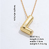 Stainless Steel Party Balloon Letter Pendant Cable Chain Necklaces for Women YF1942-12-1