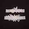 Polyester Lace Elastic Bridal Garters OCOR-WH0075-03-2